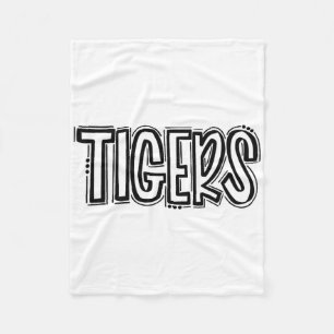 Couverture Polaire Tigers Swash Esprit Scolaire Orange Pied Noir Spo