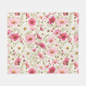 Couverture Polaire Tiges de fleurs de cosmos aérées (Devant (Horizontal))