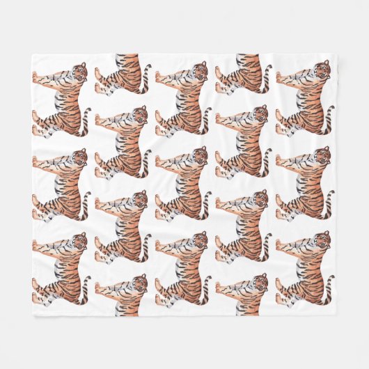 Couverture Polaire Tigre (Devant (Horizontal))