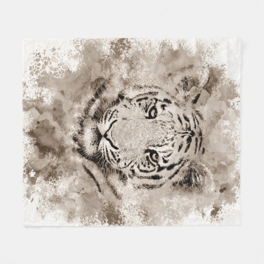 Couverture Polaire tigre 4 (Devant (Horizontal))