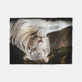Couverture Polaire Tigre blanc (Devant (Horizontal))