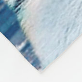 Couverture Polaire Tigre blanc bleu (Coin)