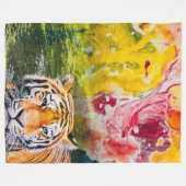 Couverture Polaire tigre coloré (Devant (Horizontal))