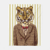 Couverture Polaire Tigre dans l'usage de soirée (Devant)