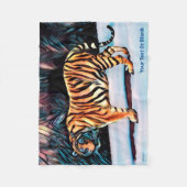 Couverture Polaire Tigre de Sibérie (Devant)