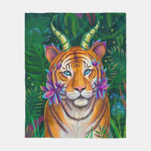 Couverture Polaire Tigre d'Imaginaire (Devant)