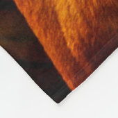 Couverture Polaire Tigre et coucher du soleil (Coin)