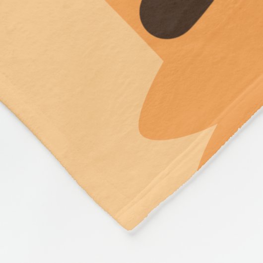 Couverture Polaire Tigre mignon avec nom personnalisé (Coin)