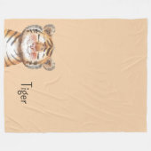 Couverture Polaire Tigre orange (Devant (Horizontal))