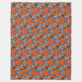 Couverture Polaire Tigre - Plaid en Laine (Devant)
