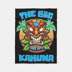Couverture Polaire Tiki Big Kahuna Funny Hawaiian Fête des pères Vaca