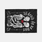 Couverture Polaire Til Death Do Us Part Couple Skeleton Halloween Men (Devant (Horizontal))