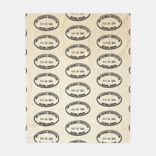 Couverture Polaire Timbre de bibliothèque Établissement Smithsonian 1 (Devant)