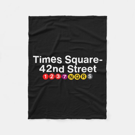 Couverture Polaire Times Square New York Subway Station Signs, Nyc Tr (Devant)