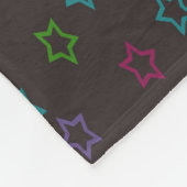 Couverture Polaire Tiny Stars Imprimer sur Arrière - plan noir (Coin)