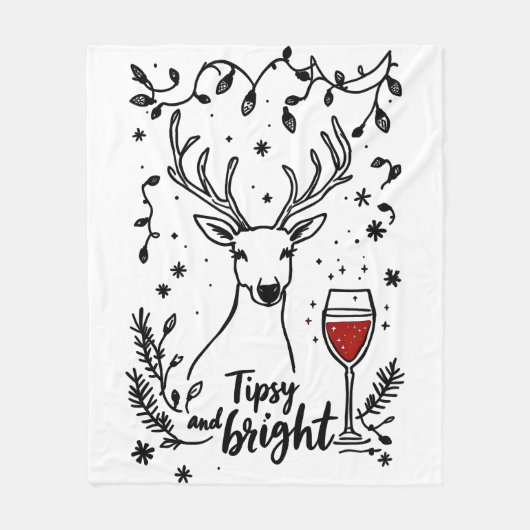 Couverture Polaire Tipsy et Bright Deer (Devant)