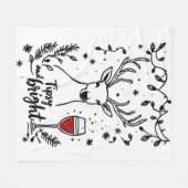Couverture Polaire Tipsy et Bright Deer (Devant (Horizontal))