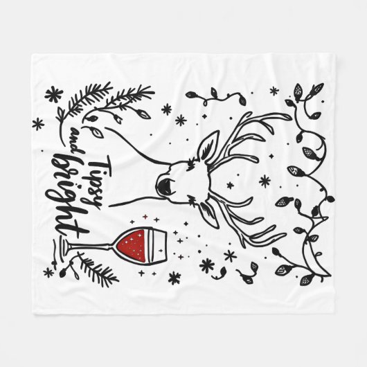 Couverture Polaire Tipsy et Bright Deer (Devant (Horizontal))