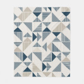 Couverture Polaire Tirets Et Formes Triangles (Devant)