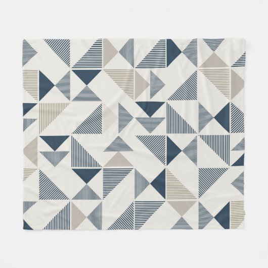 Couverture Polaire Tirets Et Formes Triangles (Devant (Horizontal))
