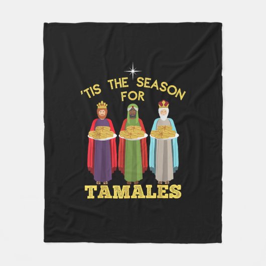 Couverture Polaire Tis Season For Tamales Funny Mexican Christmas (Devant)