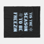 Couverture Polaire Tis Season To Freezing Holiday Christmas Retro Sty (Devant (Horizontal))