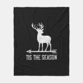 Couverture Polaire Tis The Season Funny Deer Hunting (Devant)