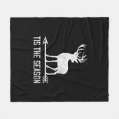 Couverture Polaire Tis The Season Funny Deer Hunting (Devant (Horizontal))