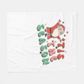 Couverture Polaire Tis The Season Retro Christmas Santa (Devant (Horizontal))