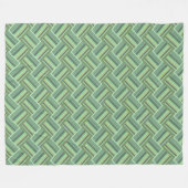 Couverture Polaire Tissage de bandes vert olive (Devant (Horizontal))