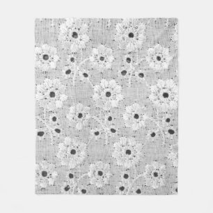 Couverture Polaire Tissu blanc texture dentelle fine avec élégance