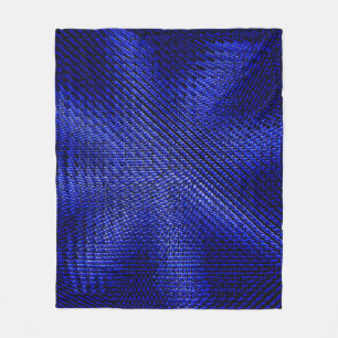 Couverture Polaire Tissu bleu et noir