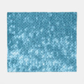 Couverture Polaire Tissu brillant bleu ciel avec paillettes, dossier (Devant (Horizontal))