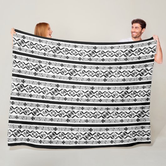 Couverture Polaire Tissu de boue Grunge look Large (En situation)