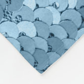 Couverture Polaire Tissu de séquence : Séquin bleu ciel. (Coin)