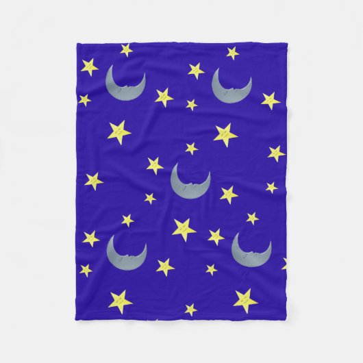 Couverture Polaire Tissu du ciel couché - bleu (Devant)