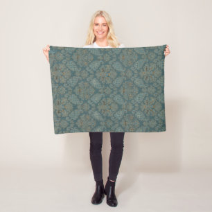 Couverture Polaire tissu médiéval texture motif tapisserie backgrou