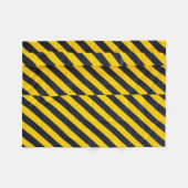 Couverture Polaire Tissu rayé jaune et noir (Devant (Horizontal))