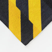 Couverture Polaire Tissu rayé jaune et noir (Coin)