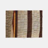 Couverture Polaire Tissu rayé noir et blanc (Devant (Horizontal))