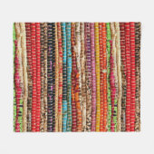 Couverture Polaire Tissu rayé Tissu corde tissé tissé naturel (Devant (Horizontal))