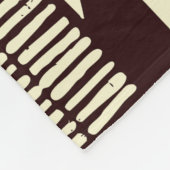 Couverture Polaire Tissu tribal africain patchwork abstrait vin (Coin)