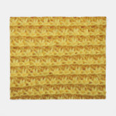 Couverture Polaire Tissu tricoté jaune : texture rayée. (Devant (Horizontal))
