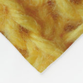 Couverture Polaire Tissu tricoté jaune : texture rayée. (Coin)
