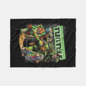 Couverture Polaire Tmnt Ninjas Planche à roulettes Néon (Devant (Horizontal))