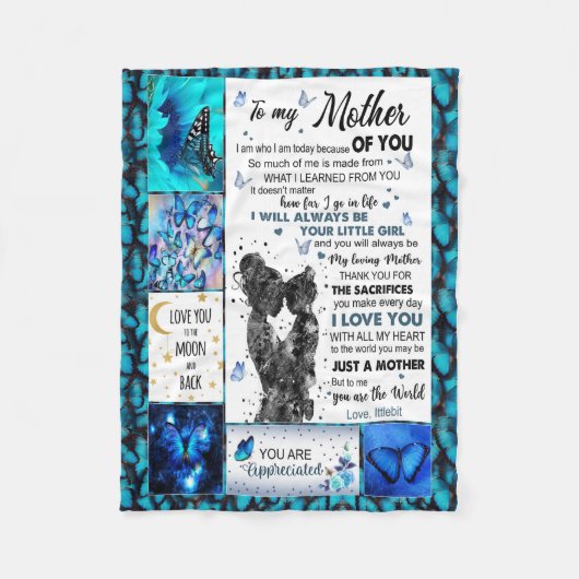 Couverture Polaire to my maman blanket from Son,mothers blanket (Devant)