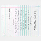 Couverture Polaire To My Mommy for First Mother's day personalized  (Devant (Horizontal))