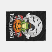 Couverture Polaire Toadally Soky Funny Halloween Frog On Pumpkin Full (Devant (Horizontal))