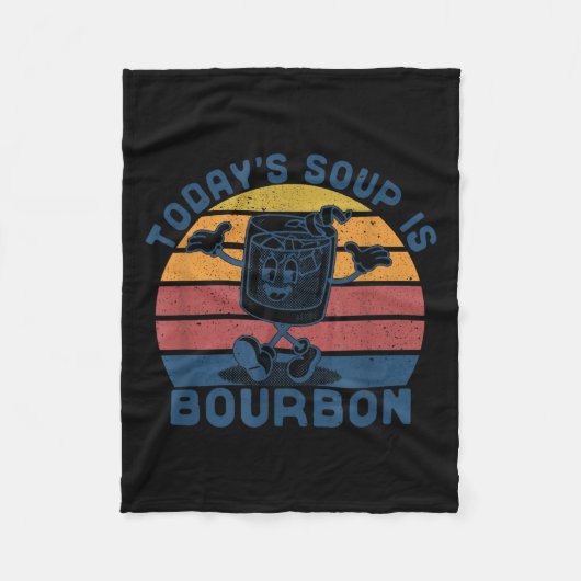 Couverture Polaire Today's Soup Is Bourbon - Funny Lover Bourbon Gl V (Devant)