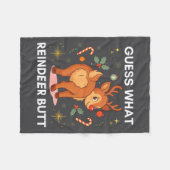 Couverture Polaire Toddler Christmas Ugly Sweater Guess What Reindeer (Devant (Horizontal))
